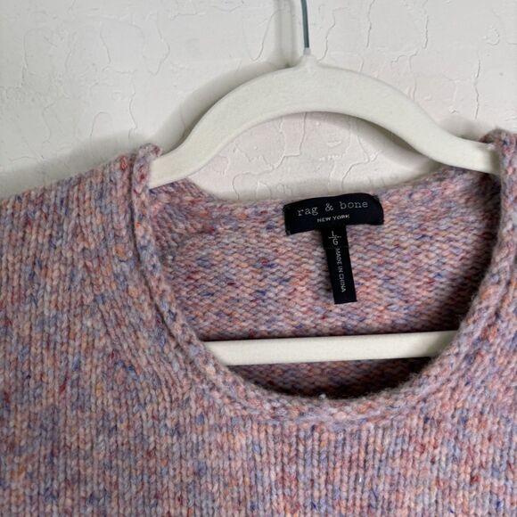 Rag Bone Francie Suede Trim Wool Sweater - Picture 7 of 9